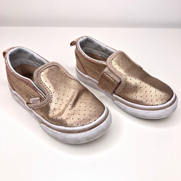rose gold toddler vans